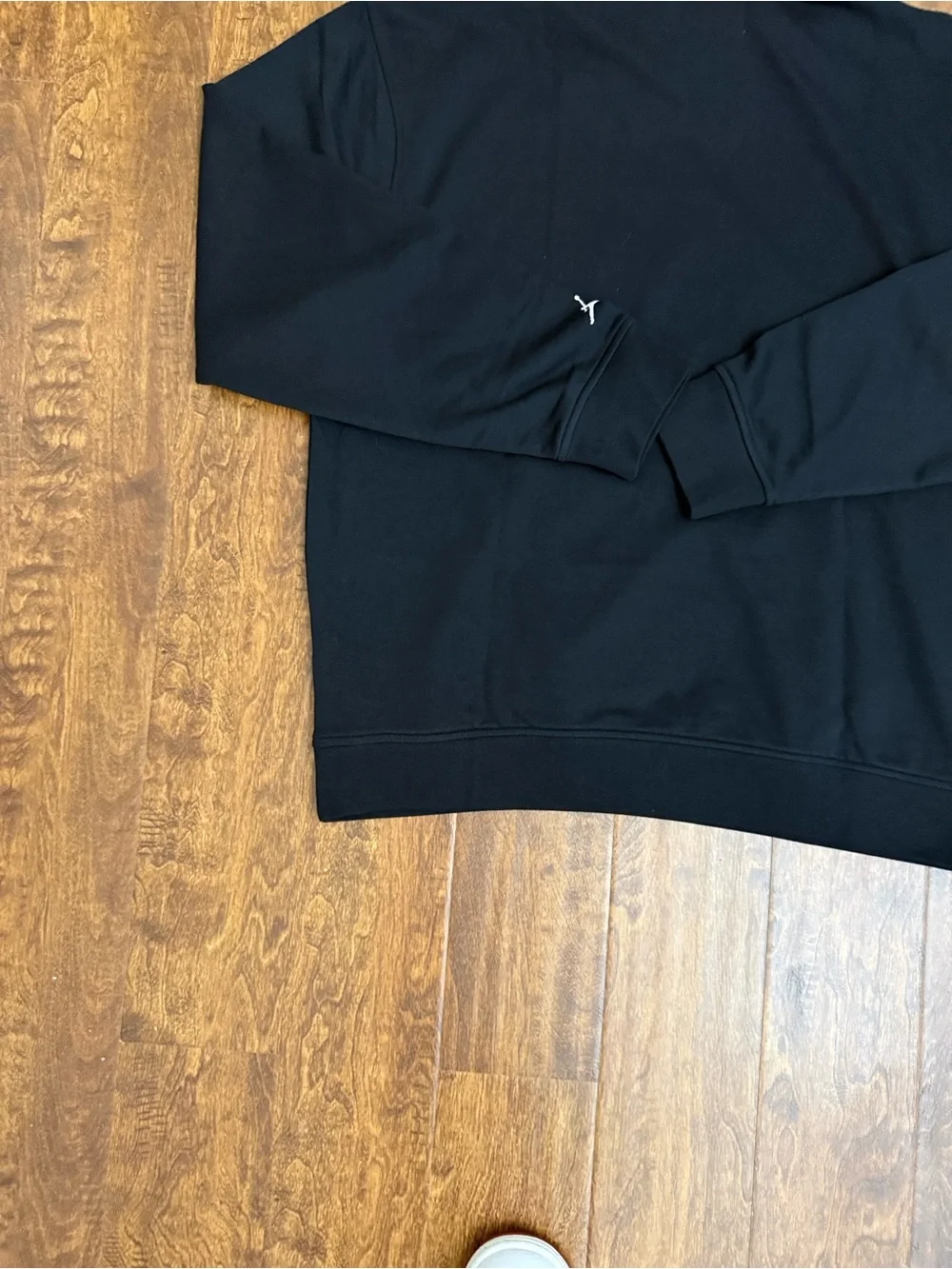 Jordan Black Hoodie with White Graphic Logo
